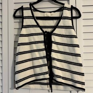 Cyrus Tie Tank Sweater